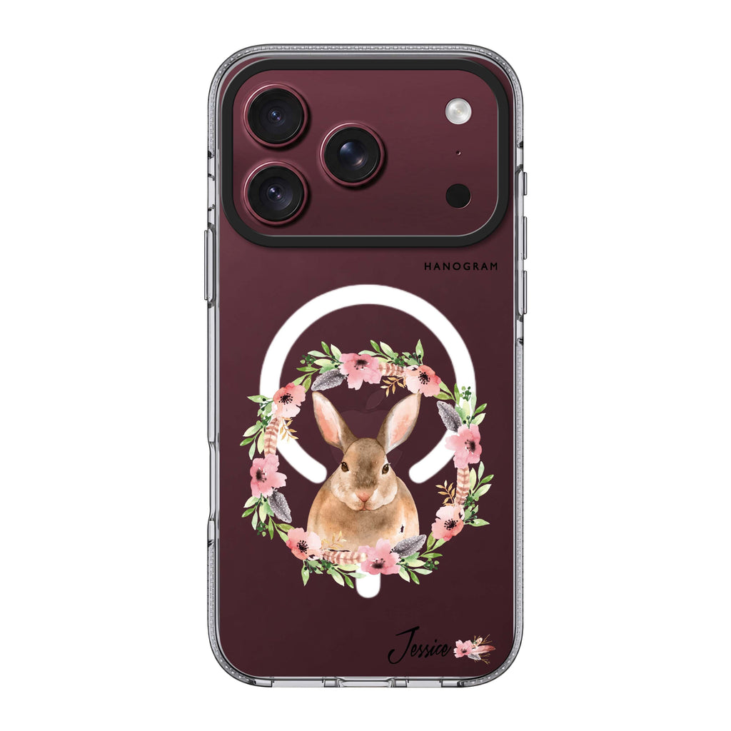 Floral Rabbit Ultra Clear Case