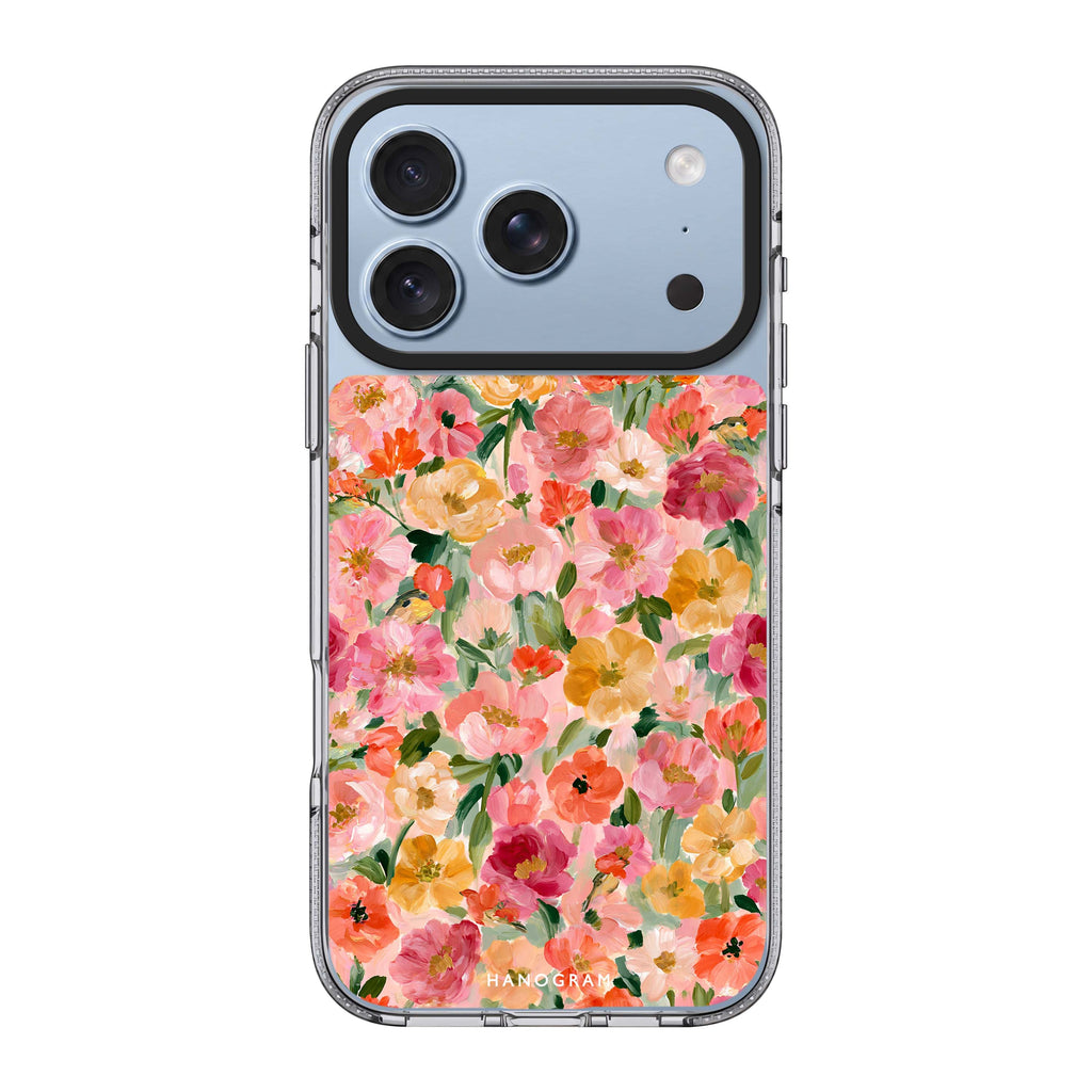 Peach Petal Impasto iPhone 18 Pro Max Ultra Clear Case - Image 1