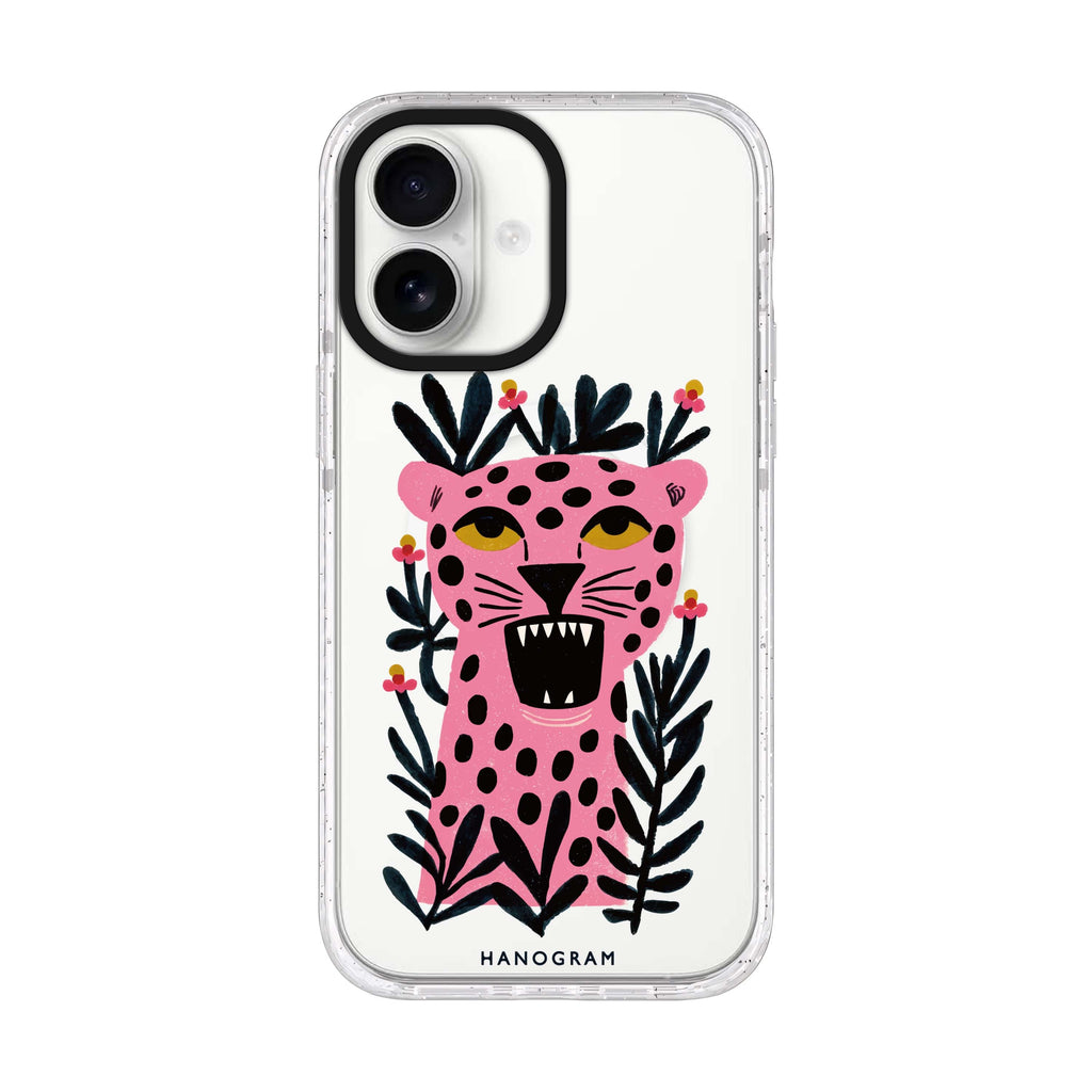 Leopard’s Move iPhone 17 ultra clear MagSafe case, front product view