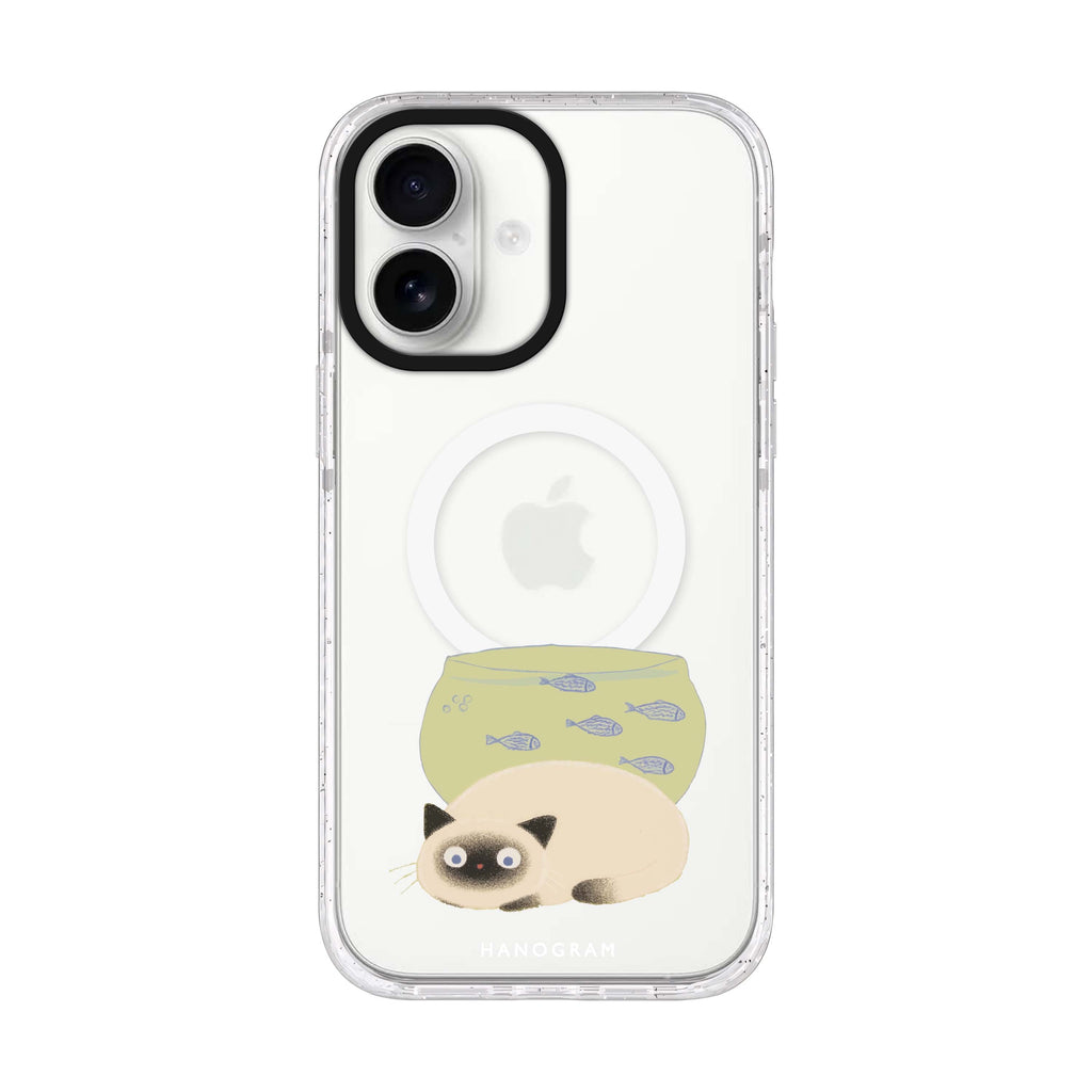 Lazy Tank Topper iPhone 17 ultra clear MagSafe case, front product view
