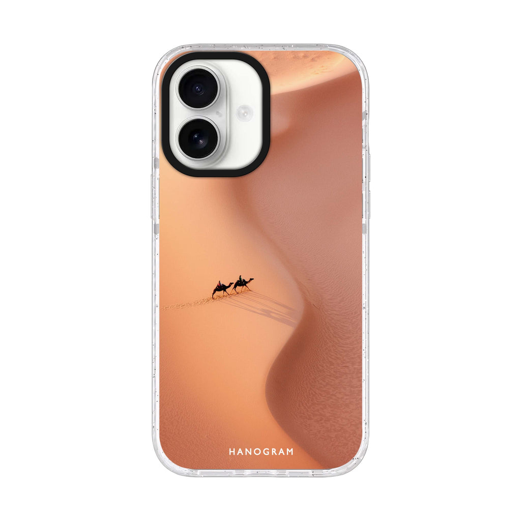 Journey Across Sand iPhone 17 ultra clear MagSafe case, front product view