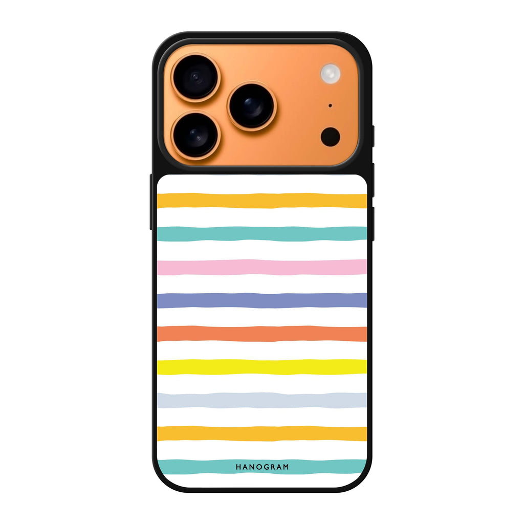 Colourful Line multicolor iPhone 17 Pro Max mirror case
