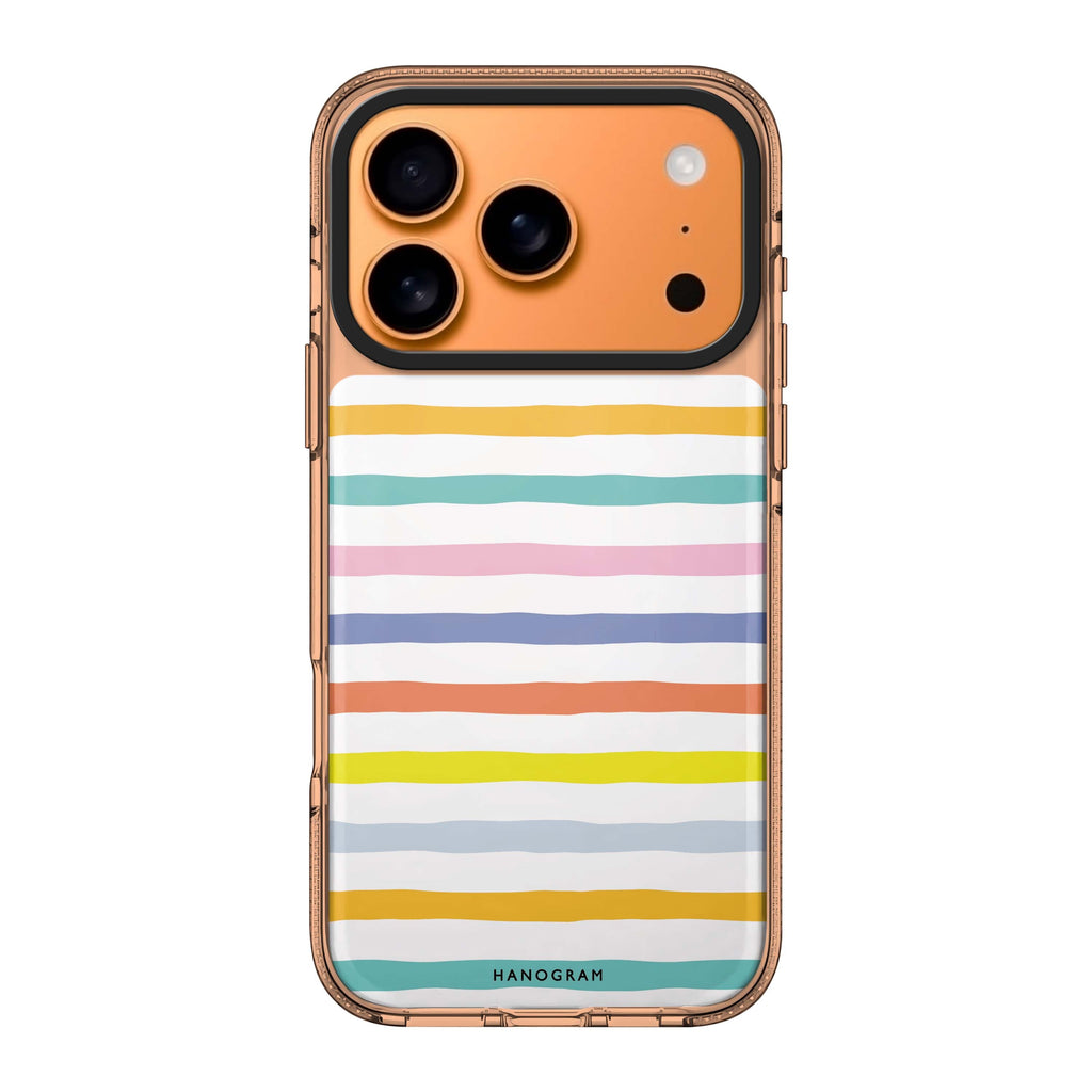 Colourful Line multicolor graphic bright iPhone 17 Pro Max ultra clear case