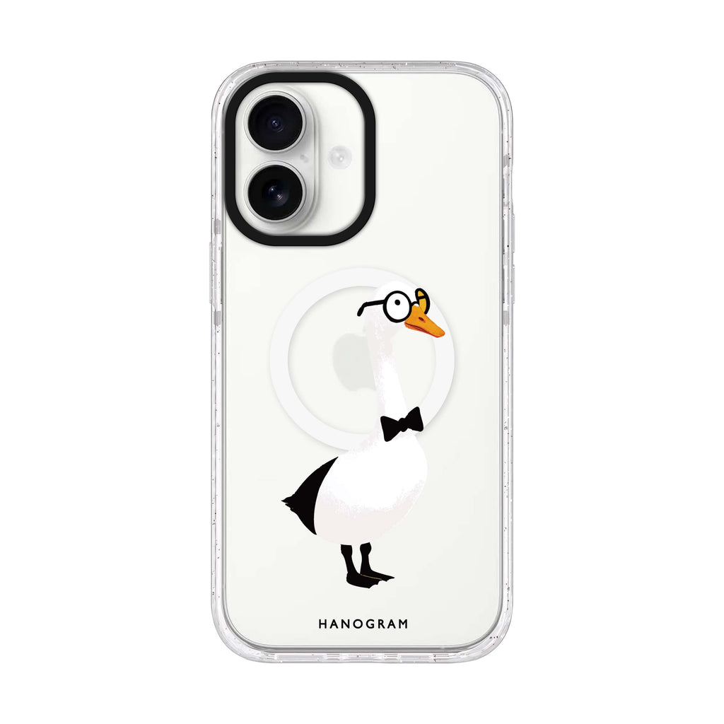 Gentleman Goose iPhone 17 ultra clear MagSafe case, front product view