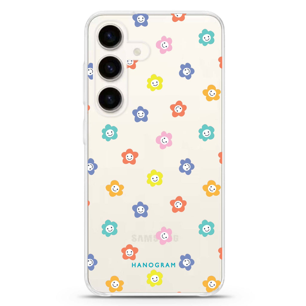 Little Smile Flowers Samsung Galaxy Ultra Clear Case