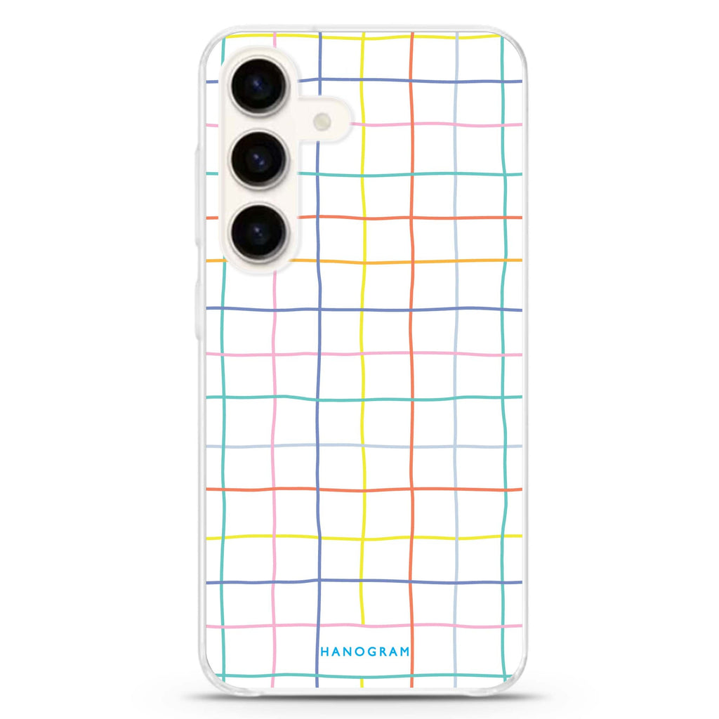 Colourful Checked Pattern Samsung Galaxy Ultra Clear Case