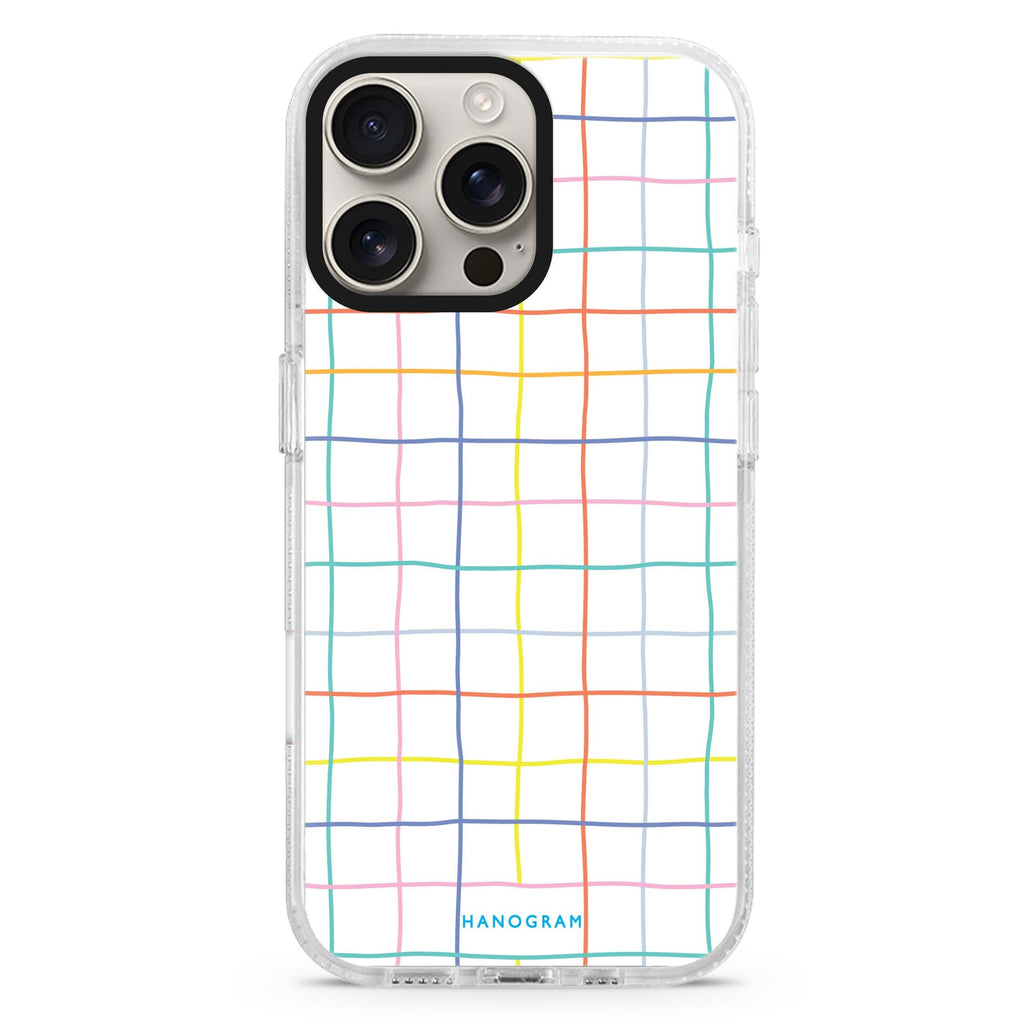 Colourful Checked Pattern iPhone 16 Pro & 16 Pro Max Case - Personalized and Stylish Protection