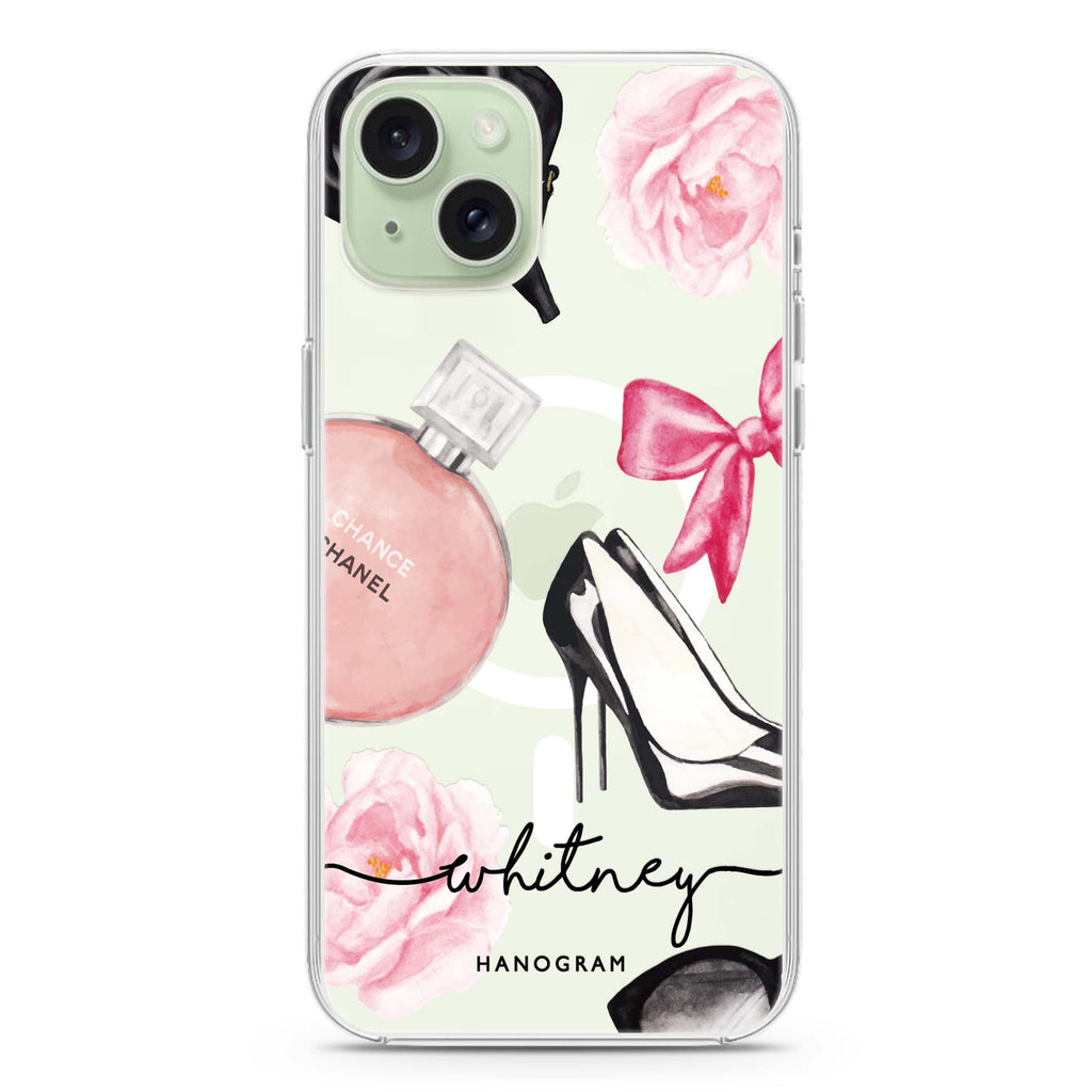 Fashion Cosmetic iPhone 15 Plus MagSafe Compatible Ultra Clear Case