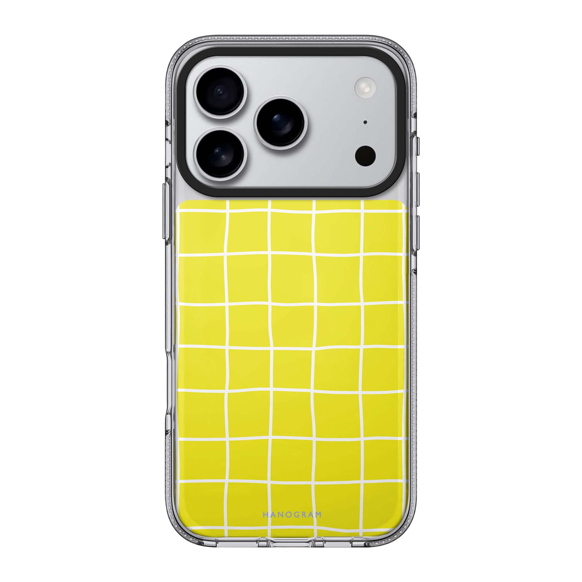 Yellow Checked Pattern Ultra Clear Case – Hanogram
