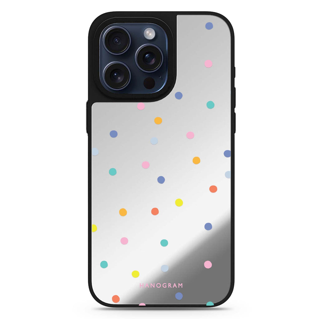 Colourful Dot Pattern MagSafe compatible mirror case for iPhone 16/15/14 Pro Max and Pro, main view