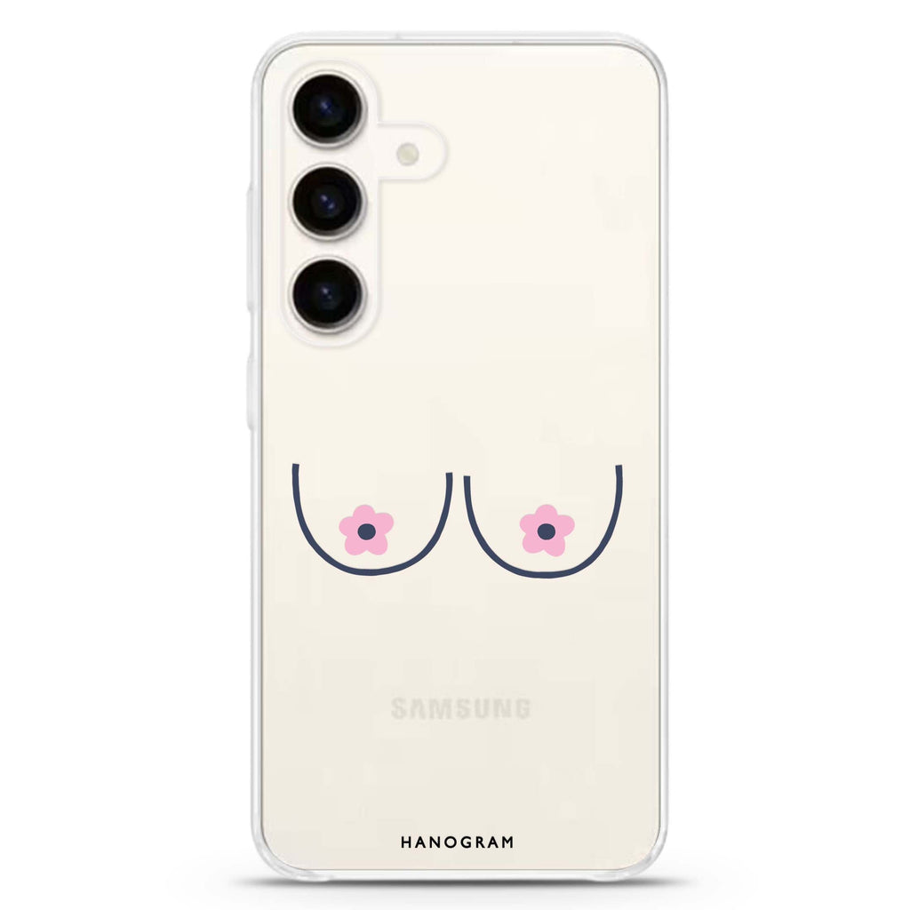 Floral Breast Samsung Galaxy Ultra Clear Case