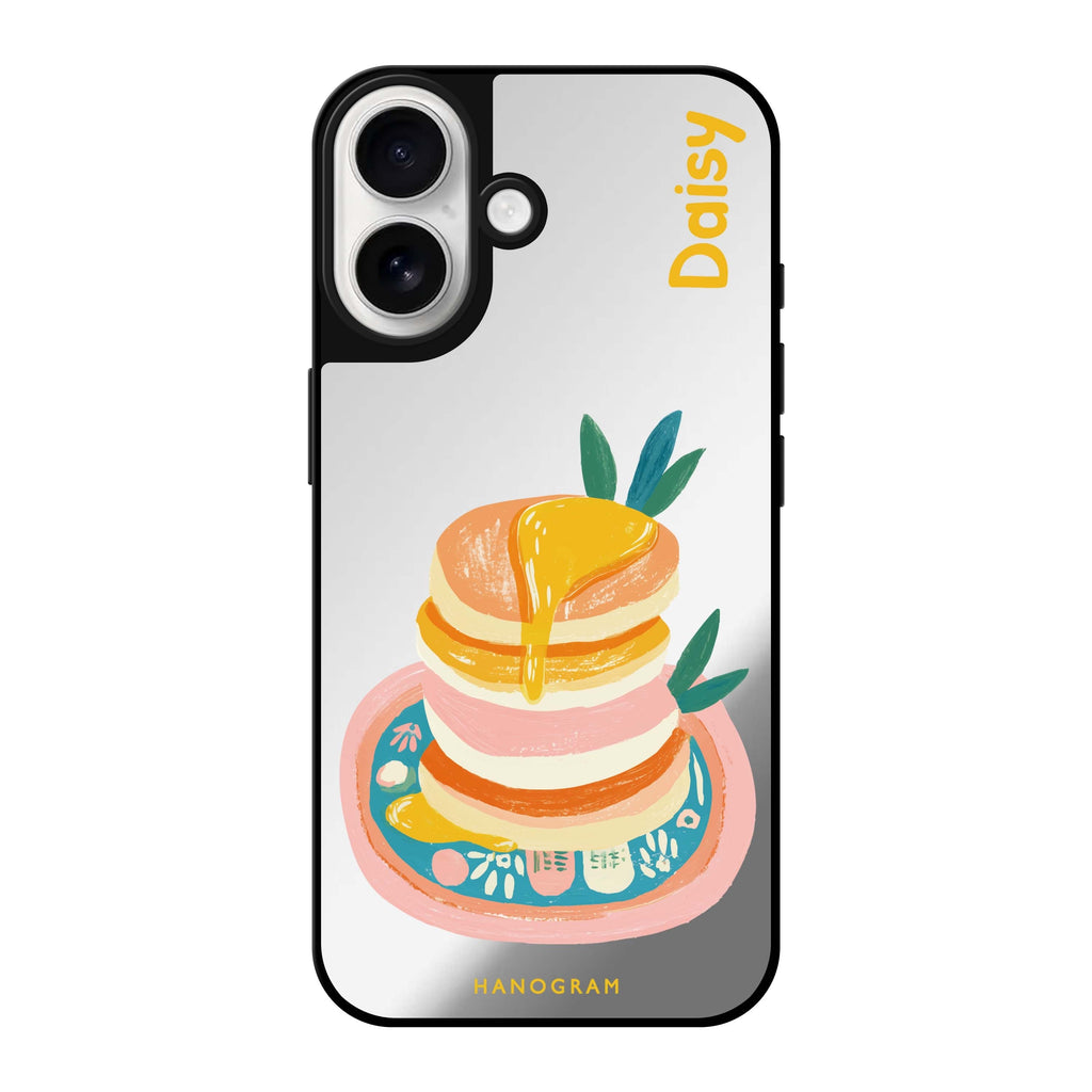 Blush Pancake Stack MagSafe Compatible Mirror Case