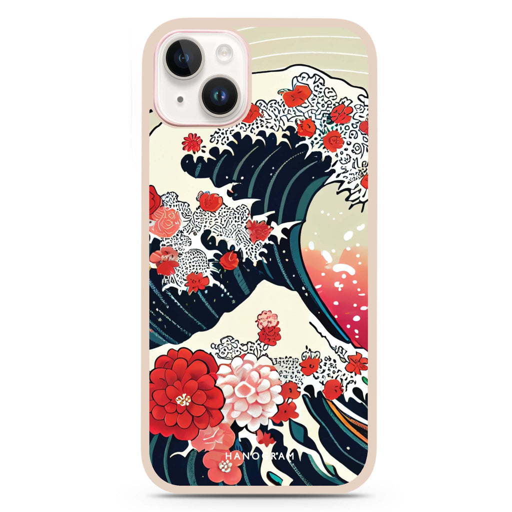 Waves & Flowers iPhone 15 Impact Guard Bumper Case