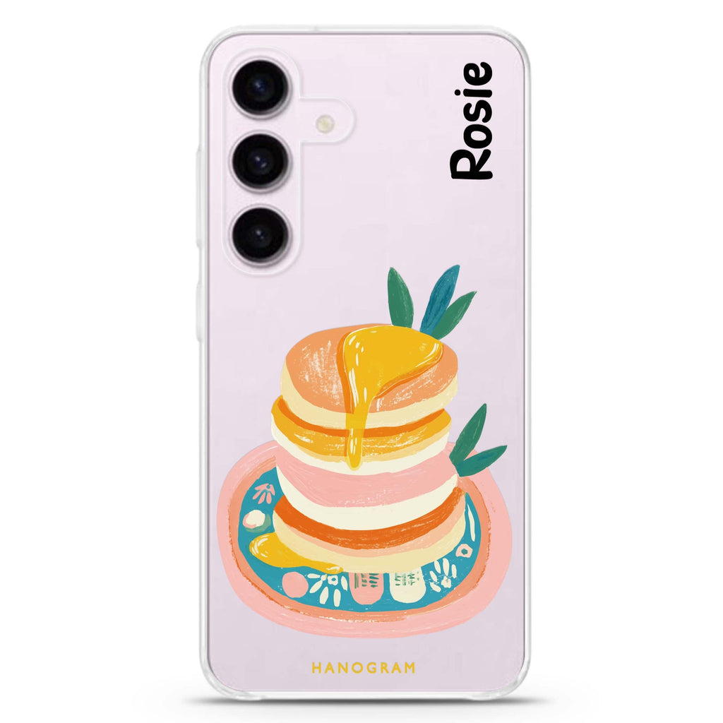 Blush Pancake Stack Samsung Galaxy Ultra Clear Case
