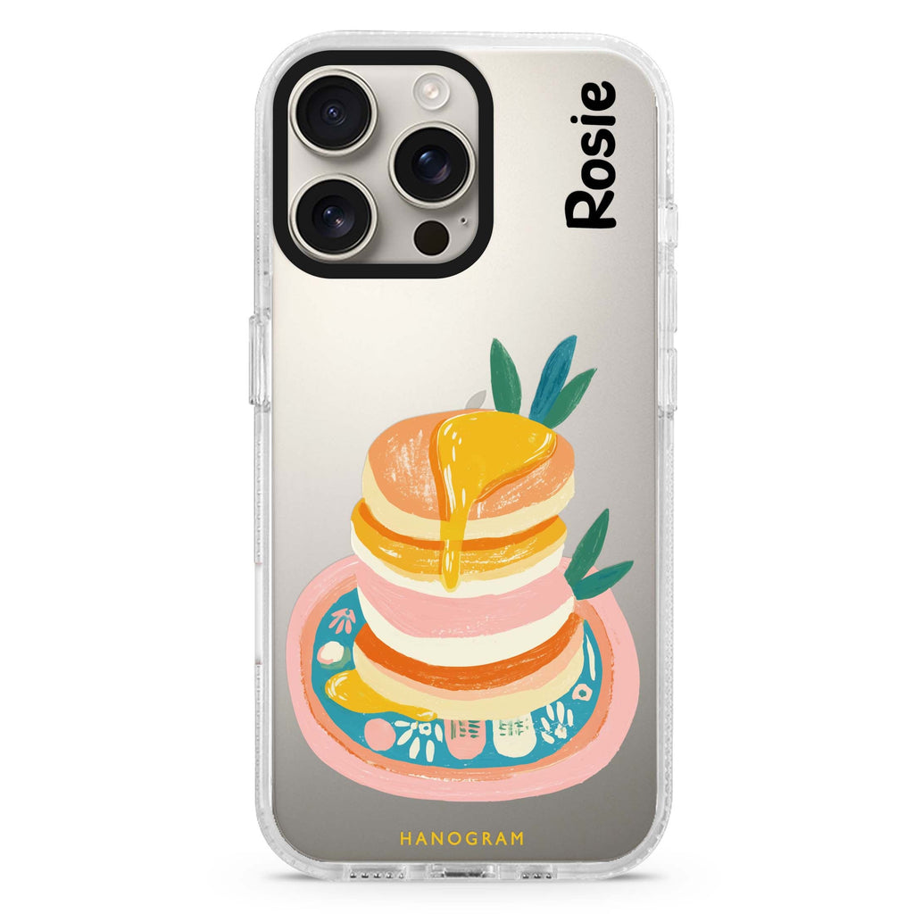 Blush Pancake Stack iPhone Ultra Clear Case