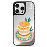 Blush Pancake Stack personalized name MagSafe mirror case for iPhone 16/15/14 Pro Max and Pro, main view