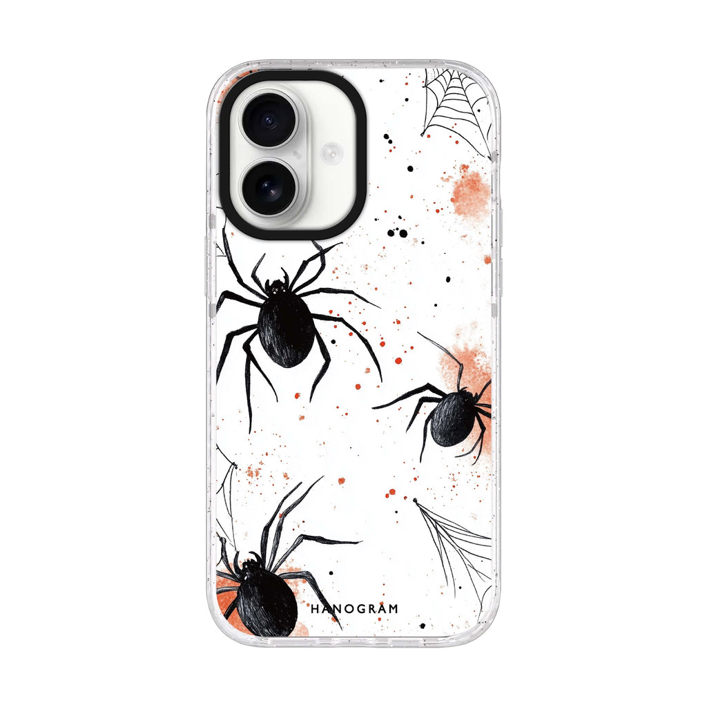 Web of Whimsy iPhone 17 ultra clear MagSafe case, front product view
