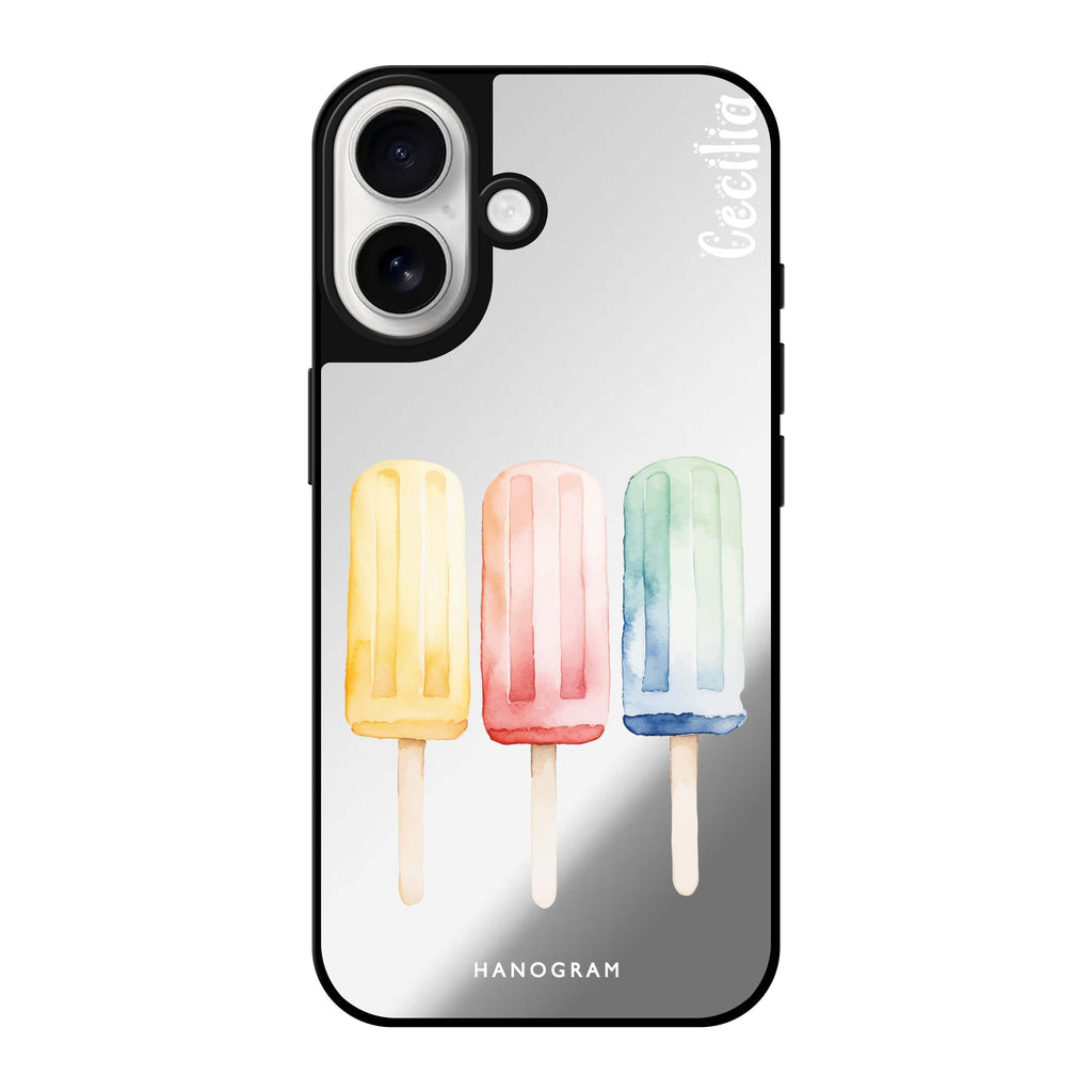 Reflective iPhone 16 Mirror Case –Popsicle Passion Design