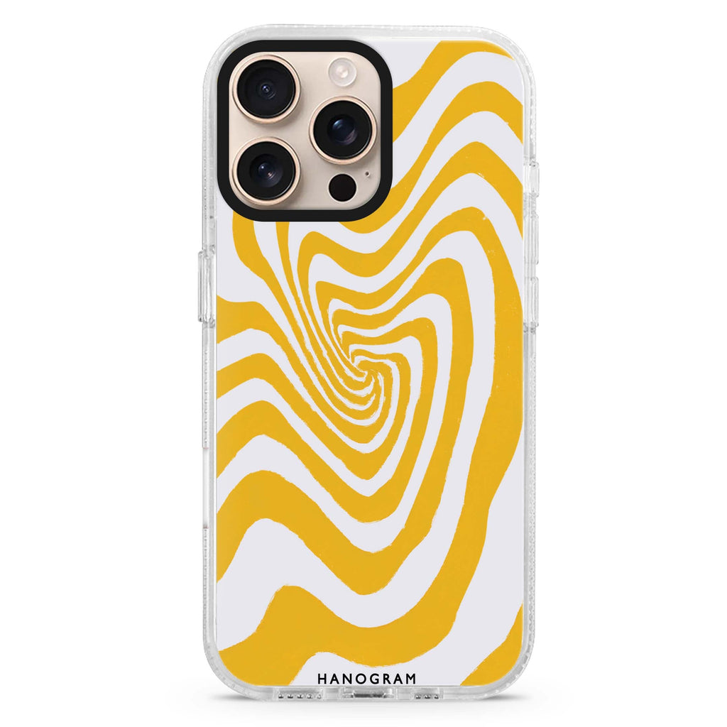 Abstract Paint Pattern MagSafe Compatible iPhone 16 Pro Ultra Clear Case - Personalized and Stylish Protection