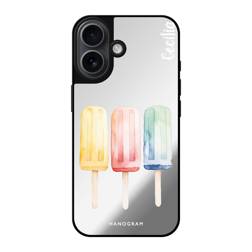 Reflective iPhone 16 Mirror Case –Popsicle Passion Design