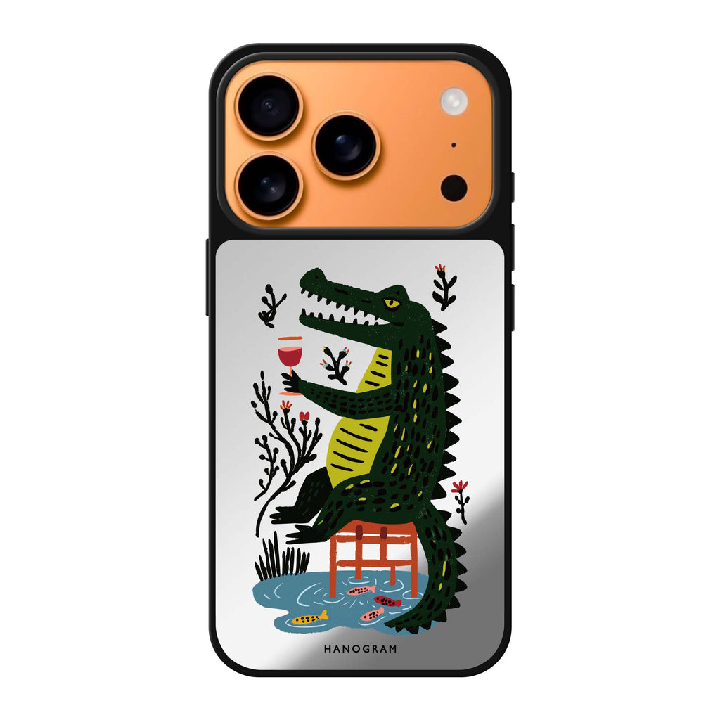 Crocodile in Still Life crocodile animal iPhone 17 Pro Max mirror case
