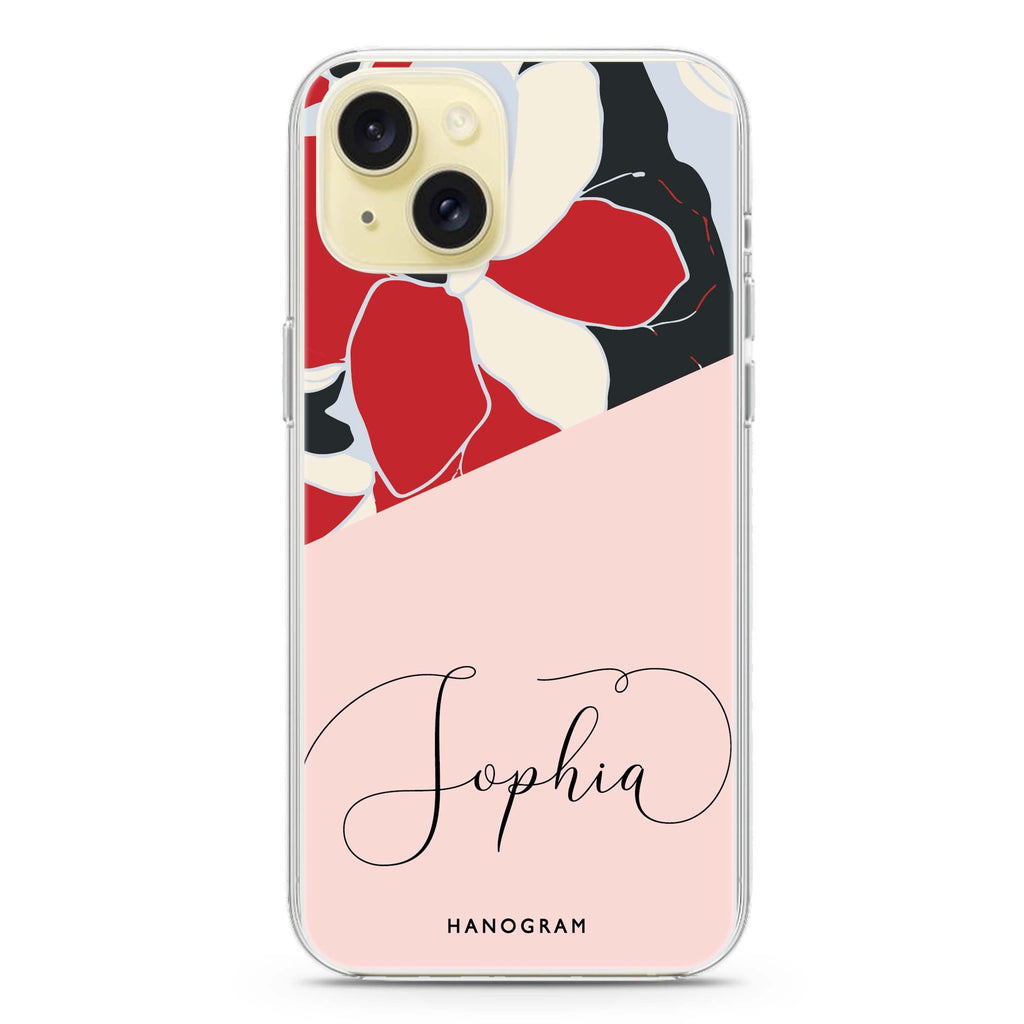 Floral POP iPhone 15 plus Ultra Clear Case