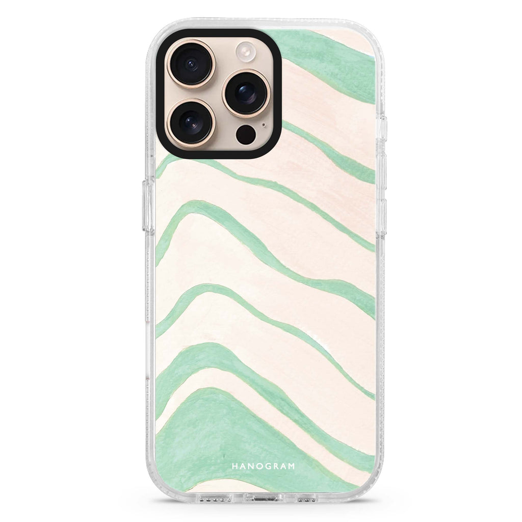 Abstract Paint Pattern MagSafe Compatible iPhone 16 Pro Ultra Clear Case - Personalized and Stylish Protection