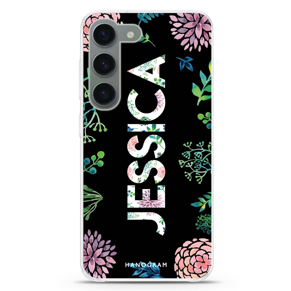 Garden In Rainforest personalized ultra-clear case for Samsung Galaxy S23/S22, front view