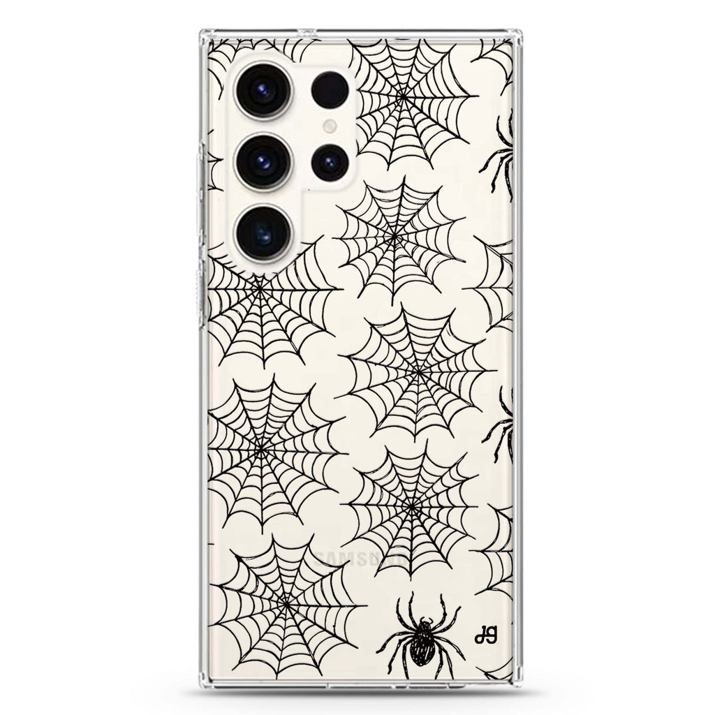 The Tangled Web Waltz Samsung Galaxy Ultra Clear Case — front view