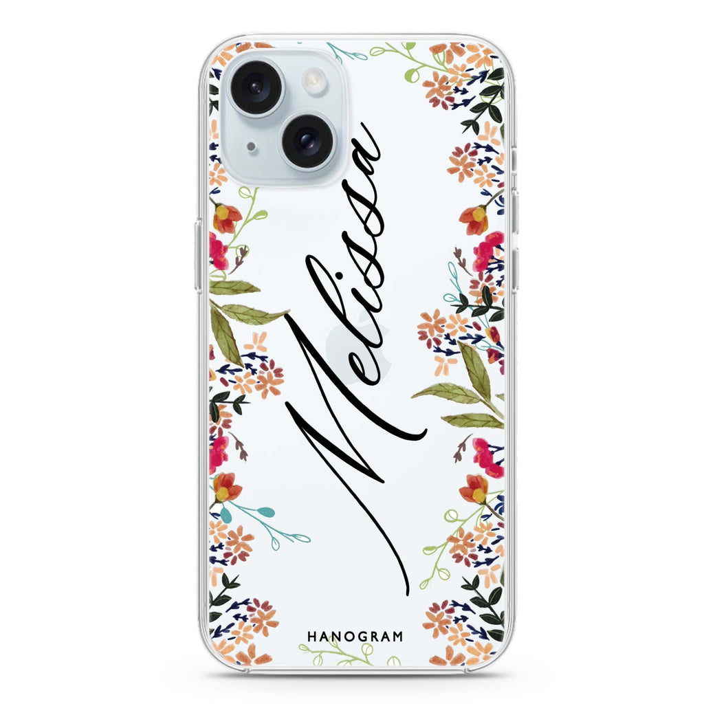 Rustic Garden iPhone 15 plus Ultra Clear Case