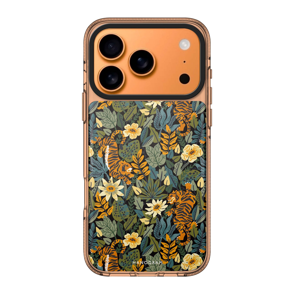 Tiger & Floral Style 4 flower tiger animal floral iPhone 17 Pro Max ultra clear case
