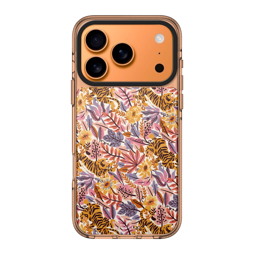 Tiger & Floral Style 3 flower tiger animal floral iPhone 17 Pro Max ultra clear case