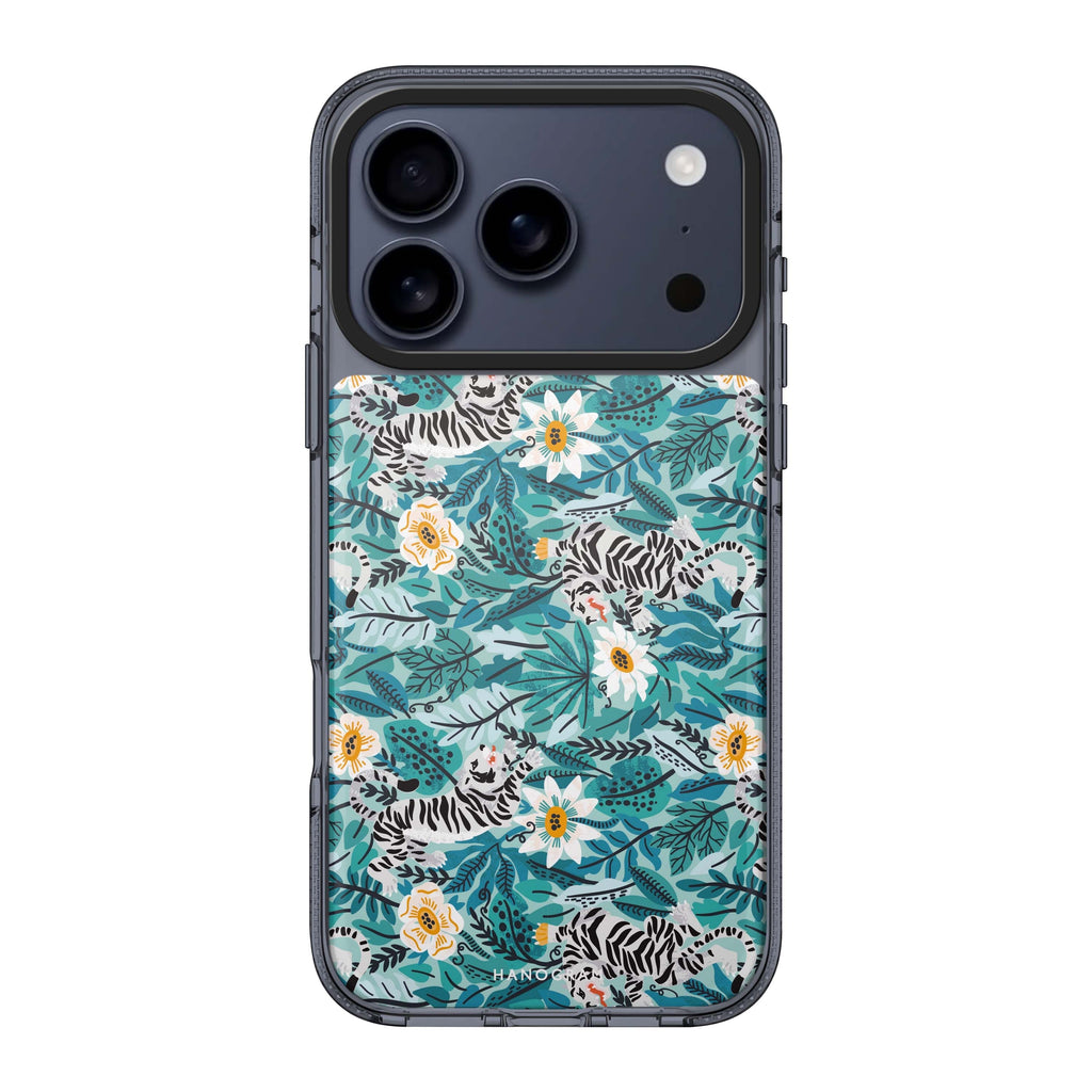 Tiger & Floral Style 2 flower tiger animal floral iPhone 17 Pro Max ultra clear case