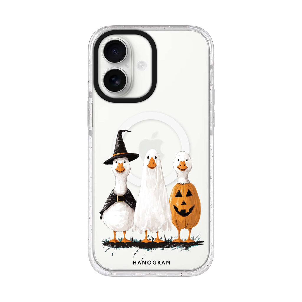 Goosey Ghouls iPhone 17 ultra clear MagSafe case, front product view