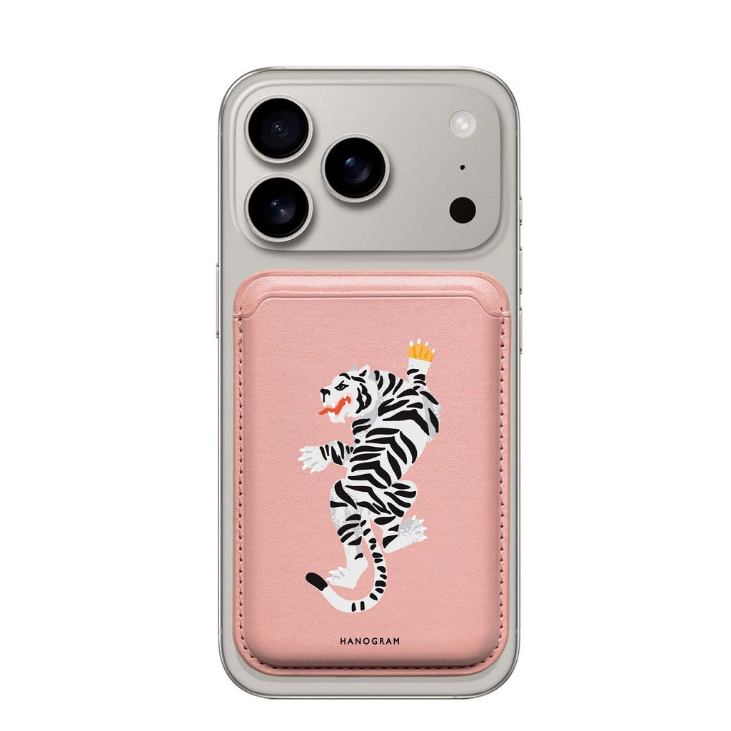 Tiger MagSafe wallet for iPhone, slim magnetic card holder, main view