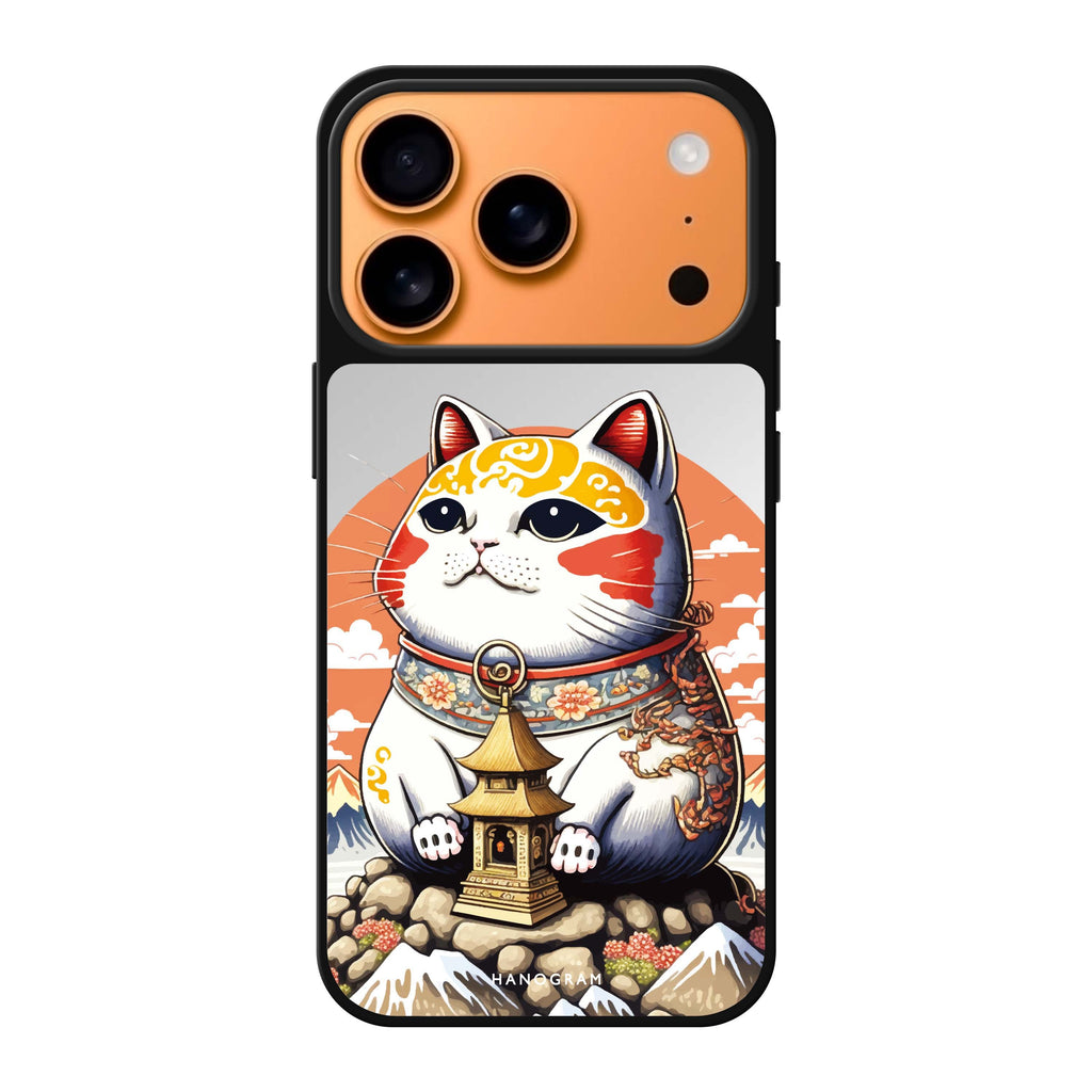 Cat with Fuji Mountain cat animal nature iPhone 17 Pro Max mirror case