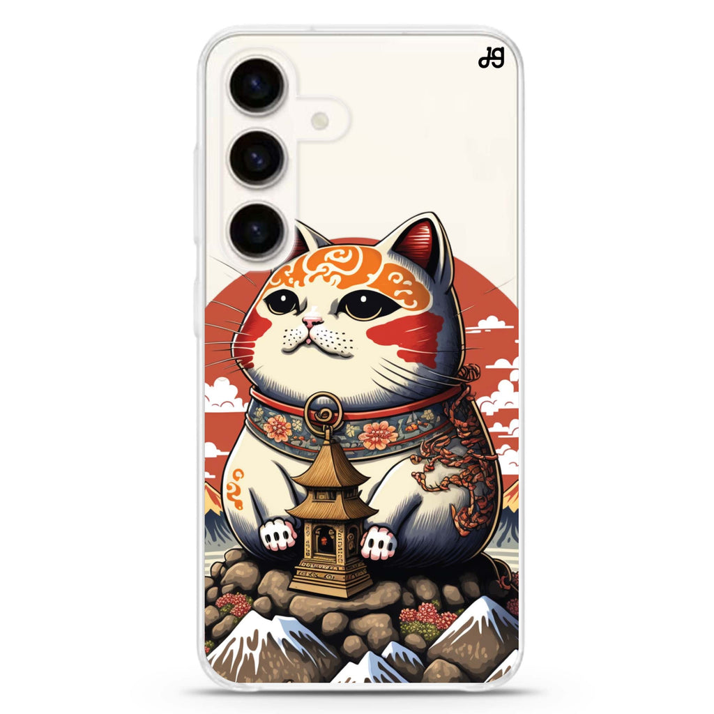 Cat with Fuji Mountain Samsung Galaxy Ultra Clear Case