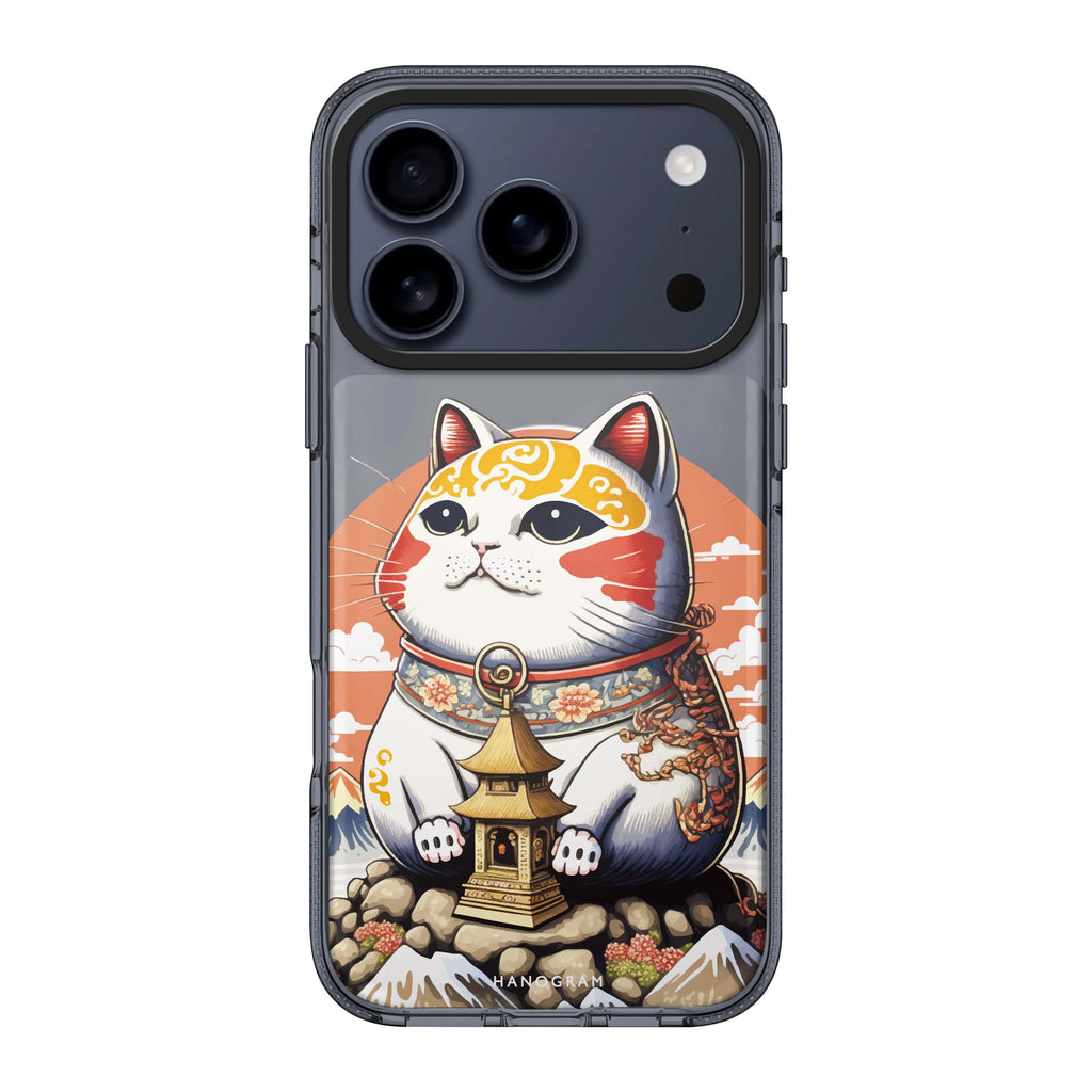 Cat with Fuji Mountain cat animal nature travel iPhone 17 Pro Max ultra clear case