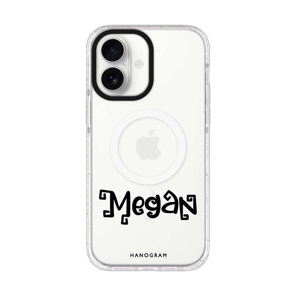 Boo-tiful Name personalized name iPhone 17 ultra clear MagSafe case, front product view