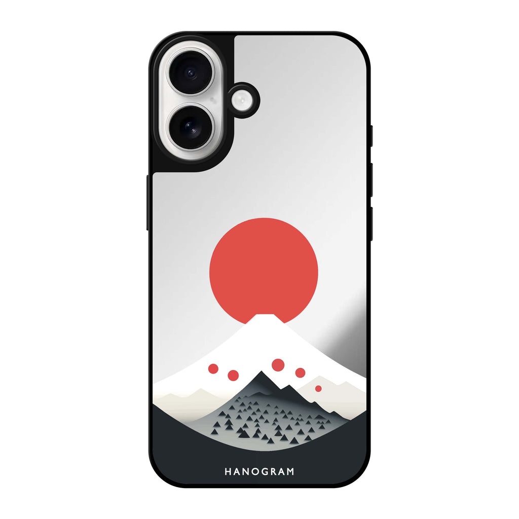 Reflective iPhone 16 Mirror Case –Fuji Majesty Design