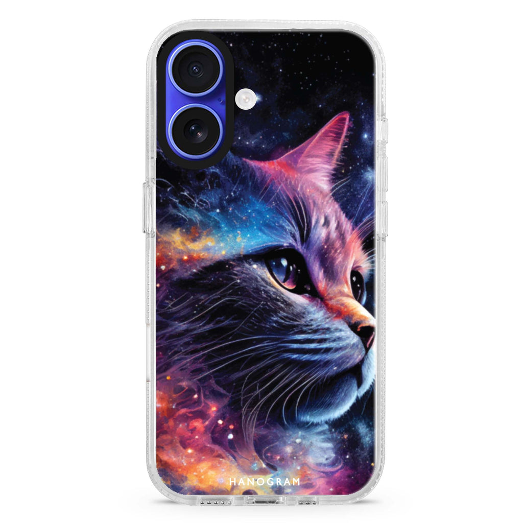 Galaxy Cat MagSafe Compatible iPhone 16 Ultra Clear Case - Personalized and Stylish Protection