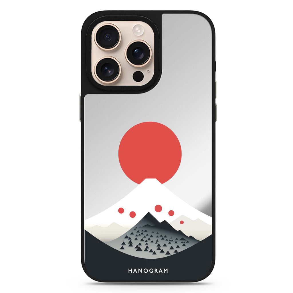 Fuji Majesty sleek reflective design iPhone 16/15/14 Pro Max & Pro mirror case