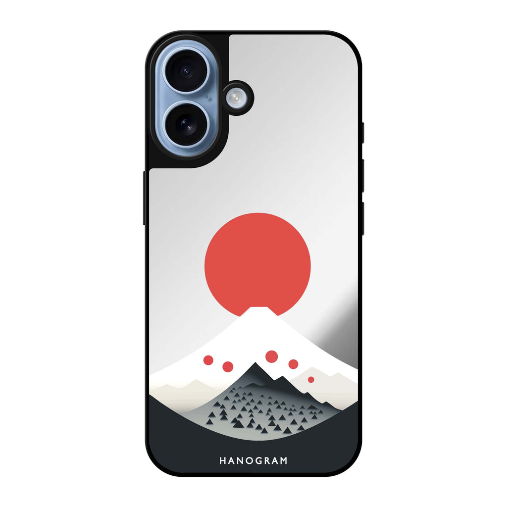 Reflective iPhone 16 Mirror Case –Fuji Majesty Design