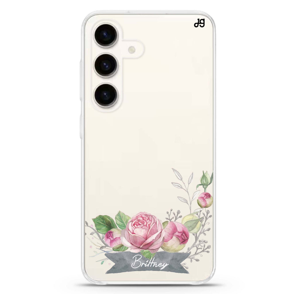 Ribbon & Floral Samsung Galaxy Ultra Clear Case