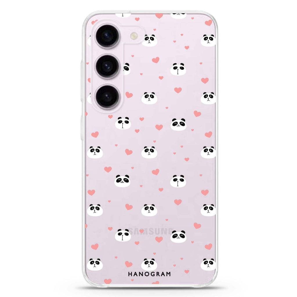 Panda Playtime ultra-clear case for Samsung Galaxy S23/S22, front view