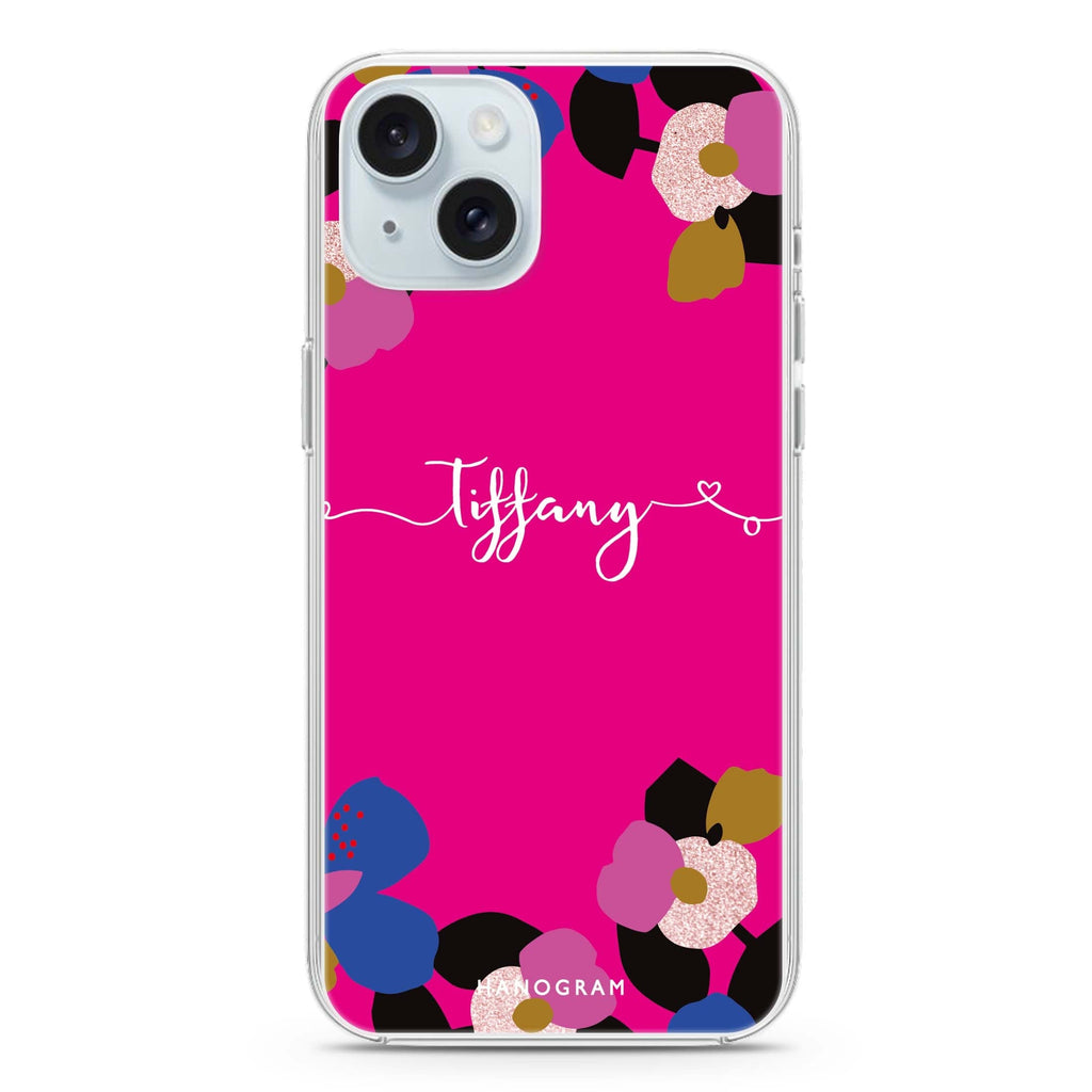Floral POP II iPhone 15 plus Ultra Clear Case