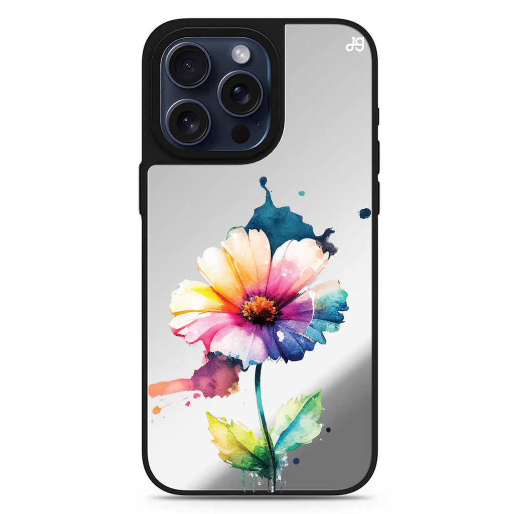 A Beautiful Flower MagSafe compatible mirror case for iPhone 16/15/14 Pro Max and Pro, main view
