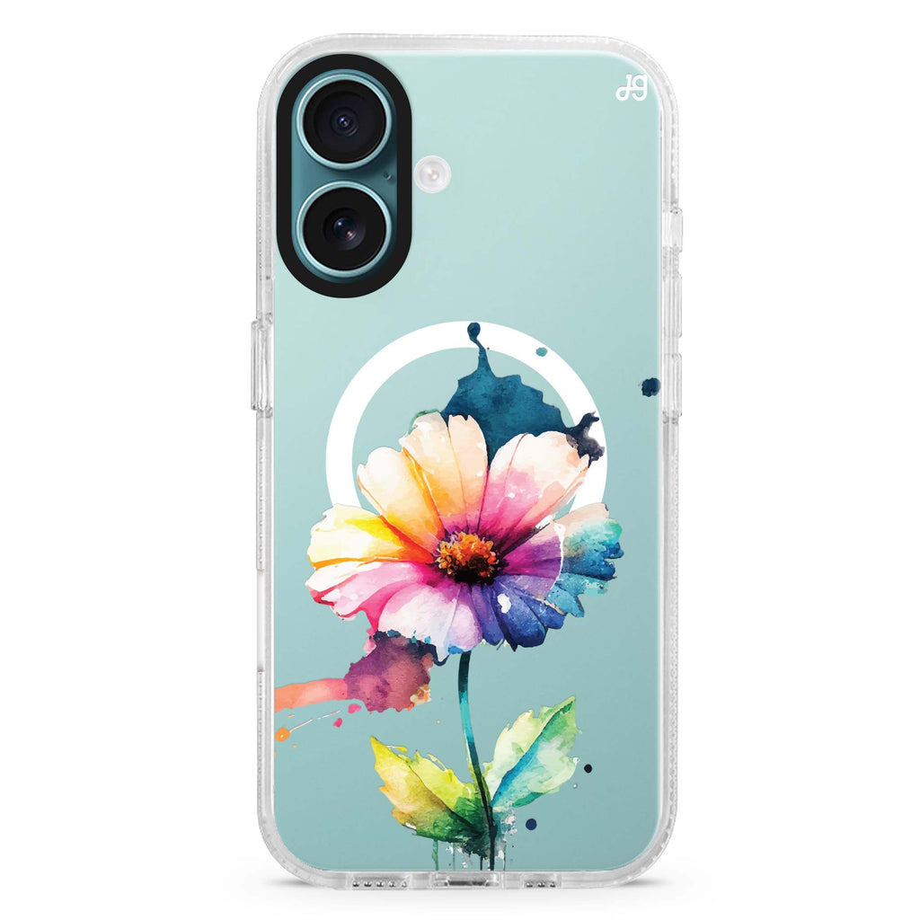 A Beautiful Flower MagSafe Compatible iPhone 16 Ultra Clear Case - Personalized and Stylish Protection