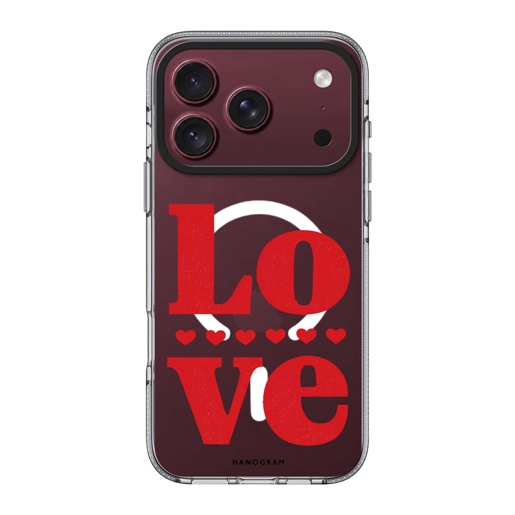 Red Love Ultra Clear Case