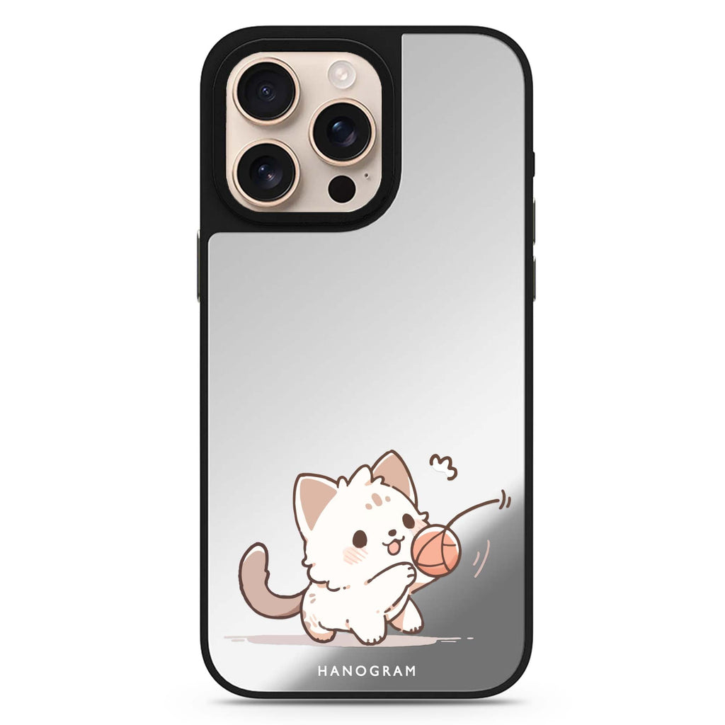 Kitty Chase sleek reflective design iPhone 16/15/14 Pro Max & Pro mirror case